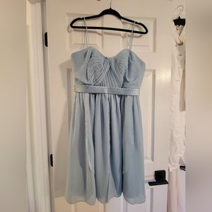 Sorella Vita Baby Blue Dress Removable Spaghetti S